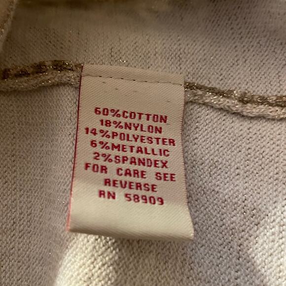 Size 3X Reba Long Sleeve Sweater‎ With Shimmering Lurex Threads - Picture 6 of 6